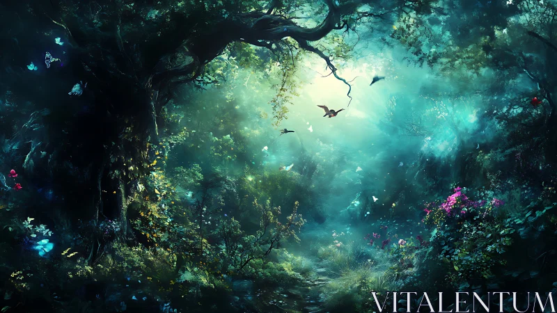 Bioluminescent Aquatic Cavern: Ethereal Underwater Sanctuary.