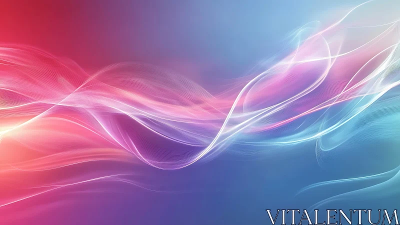 Spectral light waves with gradient background and motion blur