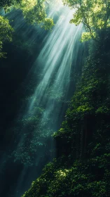 Sunlight Through the Canopy: Nature's Cathedral.