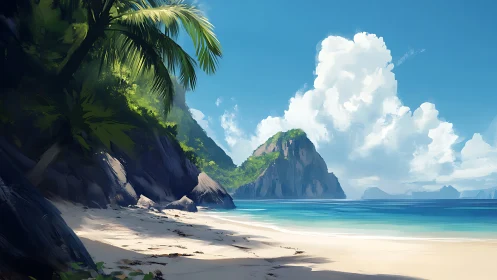 Emerald Monolith Rises Where Paradise Meets the Turquoise Deep