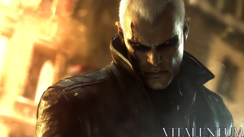 Emberlit antihero studies the ruin he quietly orchestrated