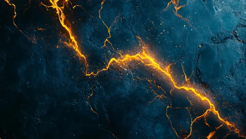 Lightning Veins: Earth's Glowing Energy.