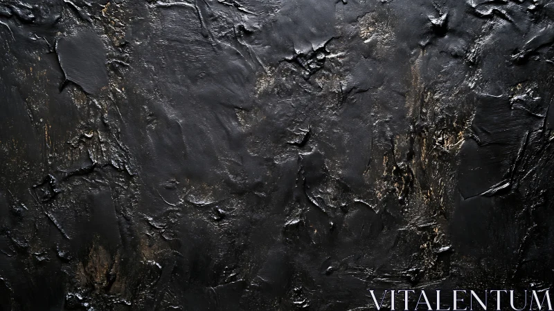 Dark textured canvas invites close-up views of rich details