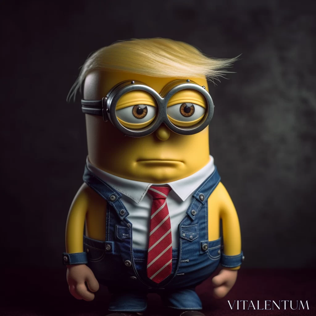 PROMPT MJ Prompt: Minion in Donald Trump Disguise