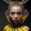 Beautiful yellow teen-bee