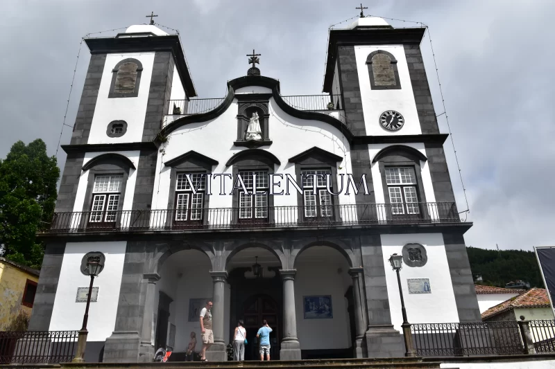 The White & Black Church Of Madeira: A Symbol Of Community Free Stock Photo