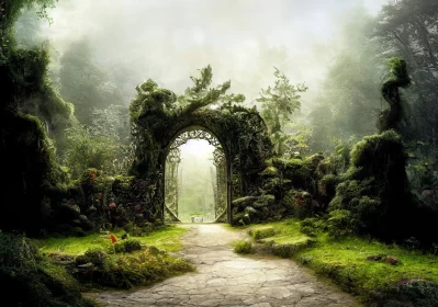 Portal to Enchantment: Discover the Fairytale Stone Gate of the Enchanted Forest
