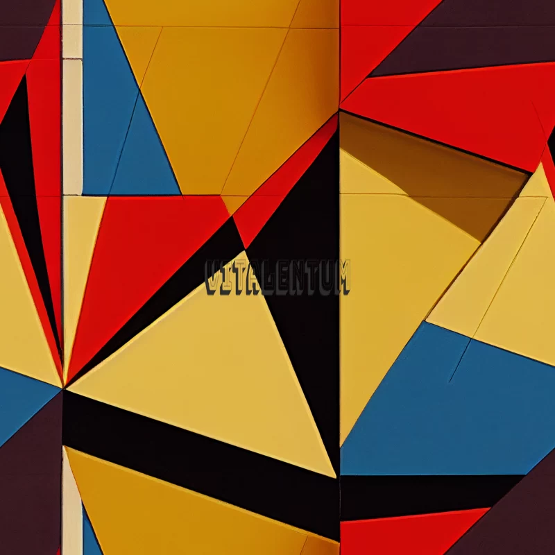 AI ART Geometric Painting Inspired By The Dutch Painter Piet Mondrian