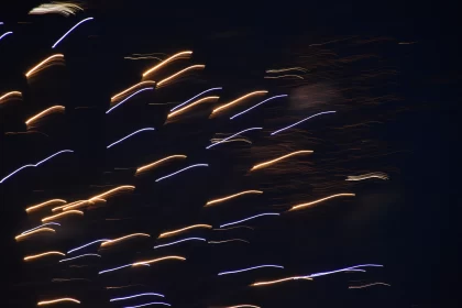 Glittering Fireworks and Colorful Sky Salutes