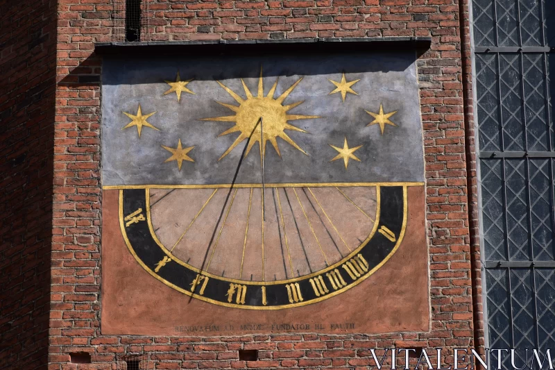 The Spectacular Sundial On The St. Mary's Church In Gdańsk Free Stock Photo