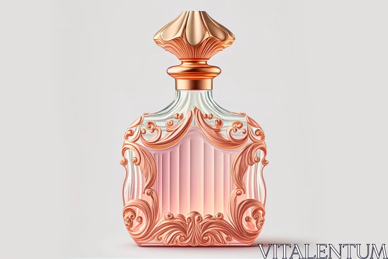 AI ART Graceful Essence: Captivating Glass Perfume Bottle