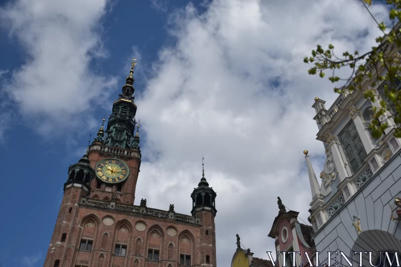 The Tower Of Gdansk City Hall Offers A Grandiose View Of Its Hometown Free Stock Photo