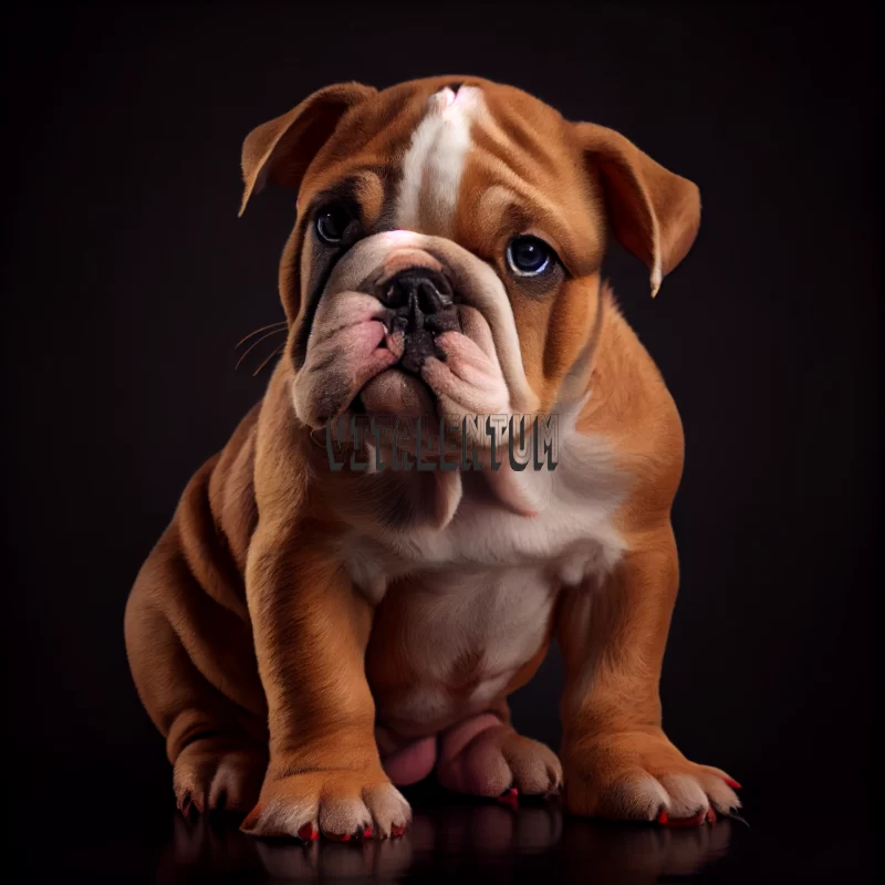 The Heart-Warming Adorable Bulldog Puppy Who's Life Is An Endless Circle Of Joy And Excitement AI Image