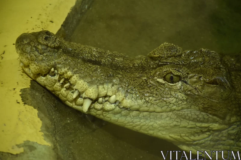 The Terrifying Sight Of An Alligator Free Stock Photo