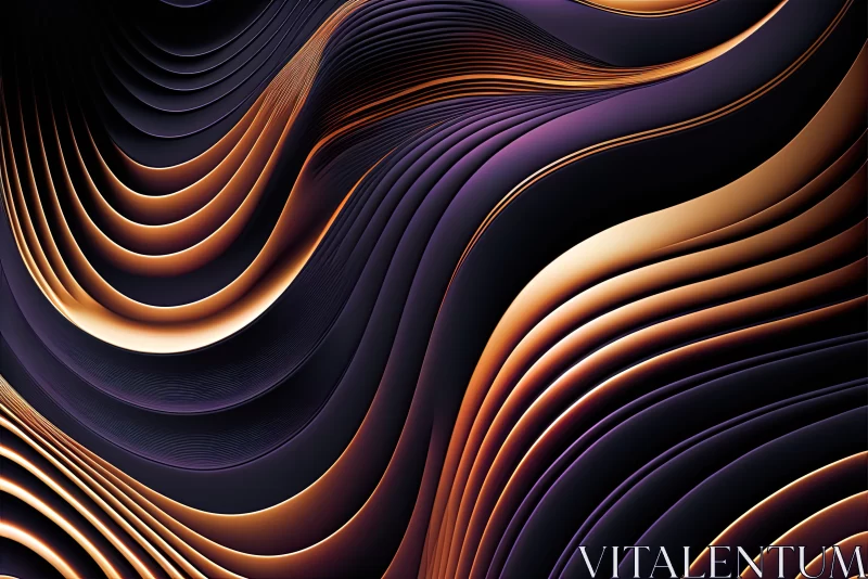 Serenity in Motion: Luxurious Abstract Gradient Wallpape AI Image