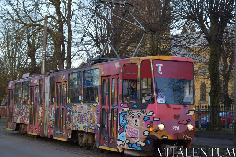 And a City Tram Can Be Interesting and Unusual Free Stock Photo