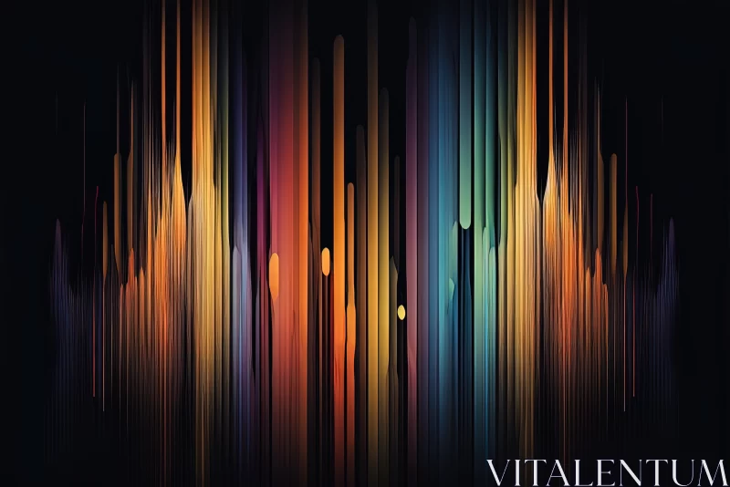 Colourful Horizontal Disruptions: Vibrant and Dynamic Visual Extravaganza AI Image