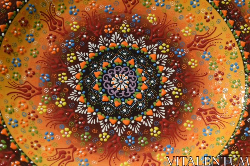 A Kaleidoscope of Beauty: Exploring the Exquisite Multicolored Ceramic Pattern Free Stock Photo