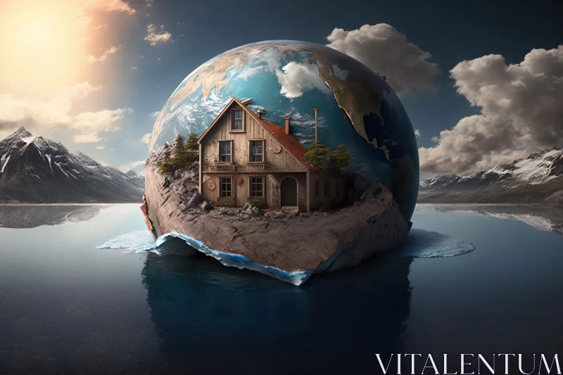 Unmasking the Impact: Global Warming - What Are We Doing to Our Home Planet? AI Image