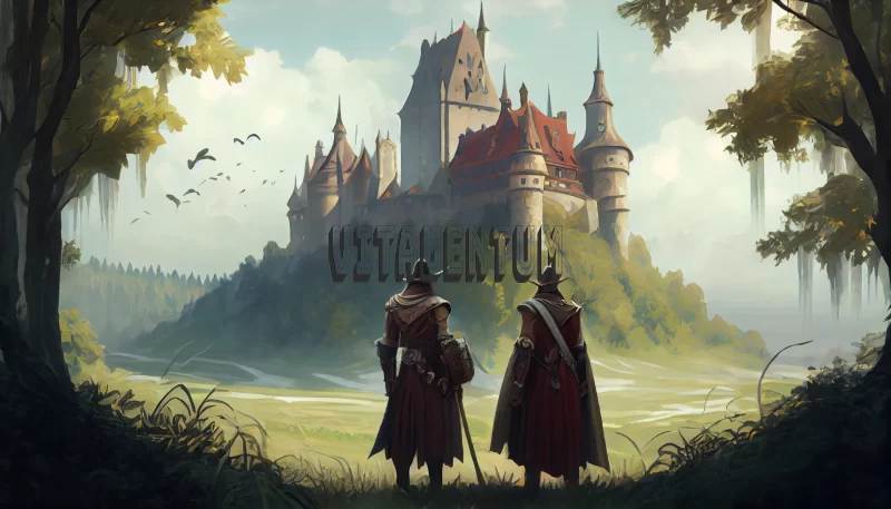 A Princess and Castle Made of Gold: A Fairy-Tale Blog AI Image
