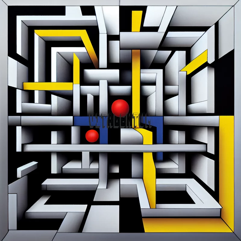 A Labyrinth That Has No Exit, But Takes Us To A Profound Understanding Of Life AI Image