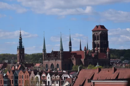 A Mesmerizing Panorama Of Green: St. Mary's Church In Gdańsk