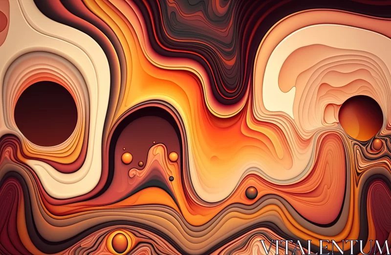 Ethereal Opulence: Abstract Fire Opal Marble Background AI Image