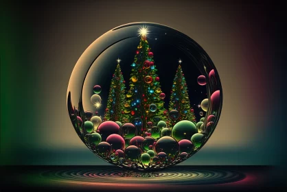 Twinkling Festivities: Reflective Magic of Christmas Tree Lights