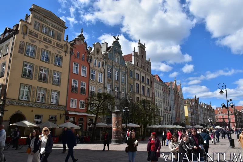 Gdansk, Poland: A Street That Brings Life To A Historic City Free Stock Photo