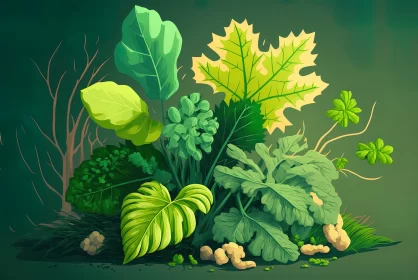 The Healing Power of Fresh Green Leaves: Embracing Organic Vegetables for Mindful Living