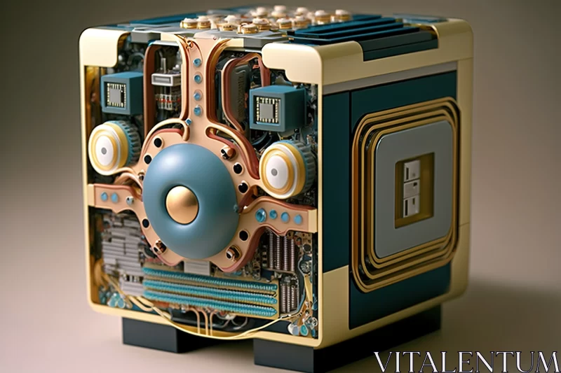 AI ART A Charming Contraption: The Captivating Creation of a CPU