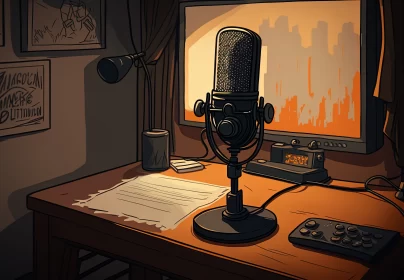 Harmonic Harmony: The Soulful Symphony of Sound Engineering AI Image