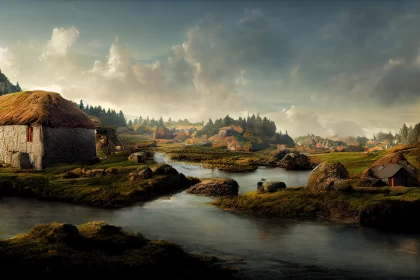 Nordic Reverie: Discovering the Timeless Charms of an Ancient Scandinavian Village and Countryside