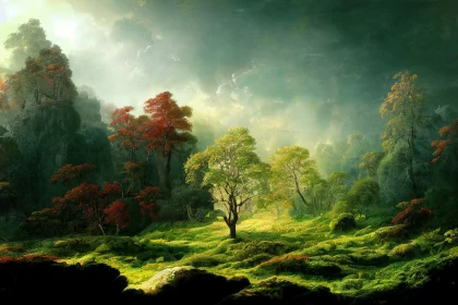 Secrets of the Enchanted Forest: Unveiling the Mystical Charm of an Ancient Mossy Tree