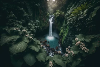 Botanical Cascade: A Verdant Symphony in Bali's Enchanting Oasis