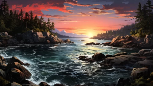 Witnessing the Mesmerizing Hues of the Sun as It Bids Adieu to the Day