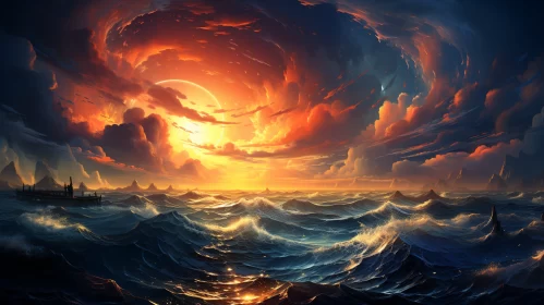 Sunset Symphony: Sailing Into Golden Horizons