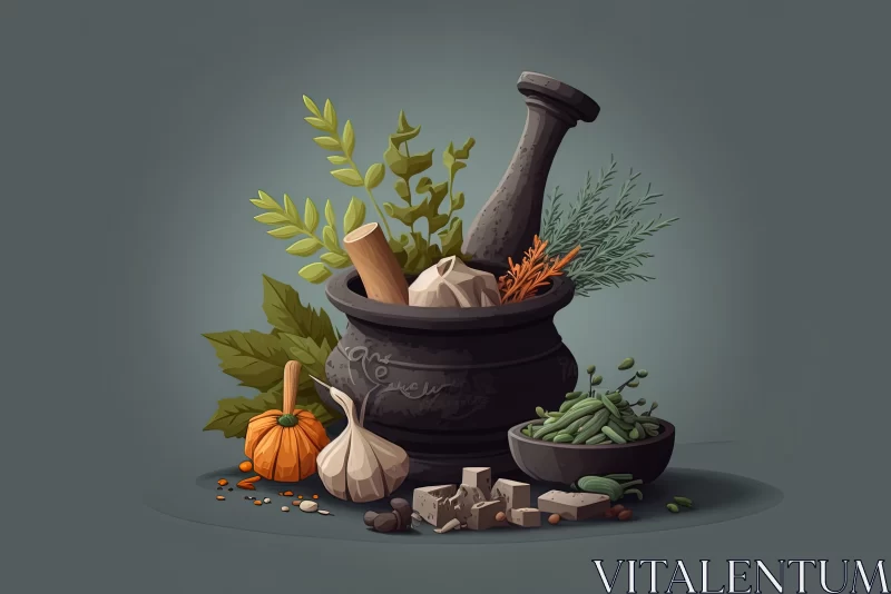 AI ART Nature's Culinary Symphony: A Harmony of Aromas