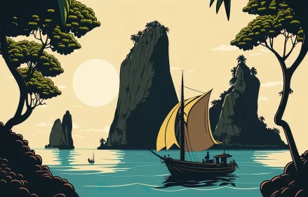Exploring the Beauty of Coastline on a Long-Tail Boat
