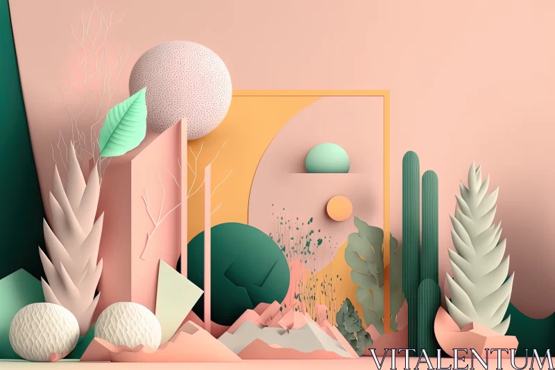 AI ART Pastel Dreamscape: A Mesmerizing Graphic Design Concept