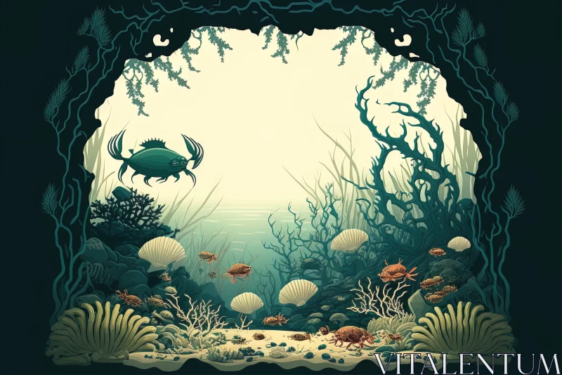 Marine Symphony: A Vibrant Underwater Wonderland AI Image