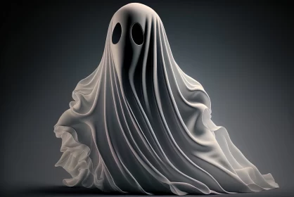 Veiled in Mystery: A Ghostly Figure Emerges From the Shadows