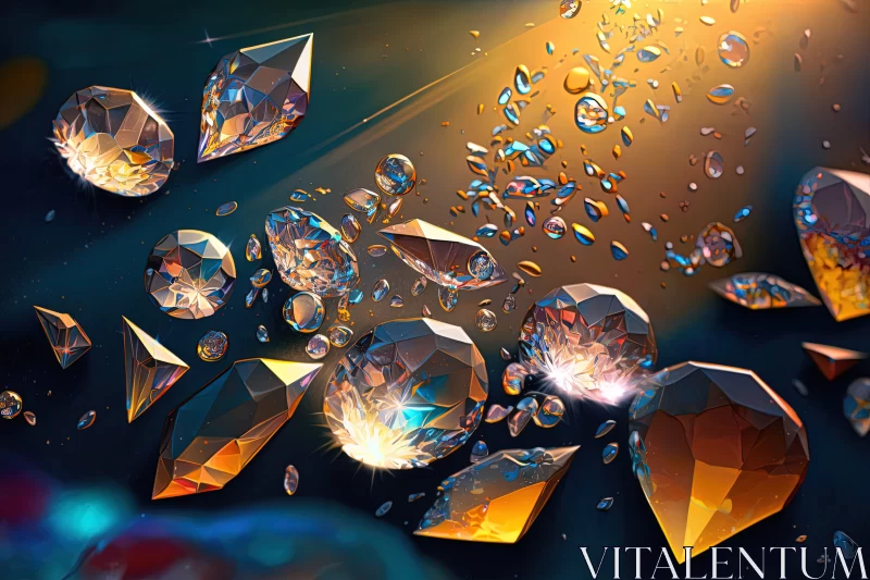 AI ART Glimmers From Above - Sparkling With Radiance