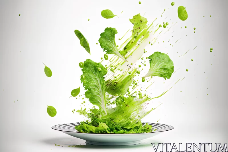 Getting Your Daily Dose of Greens With a Delicious Salad AI Image