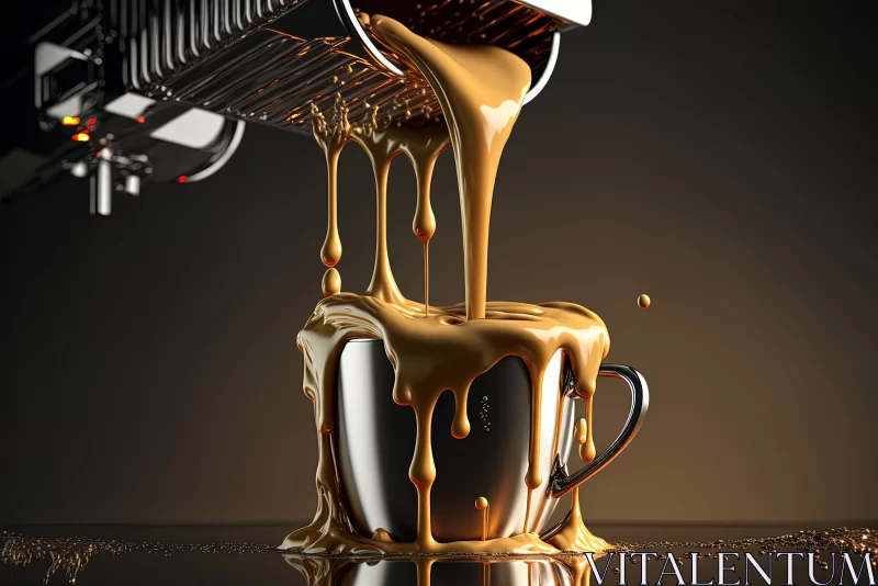 Jewels of Caffeine: Graceful Espresso Delight AI Image