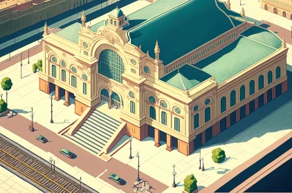 Vienna In Motion: A Breathtaking Aerial Glimpse of the Vibrant Railway Station