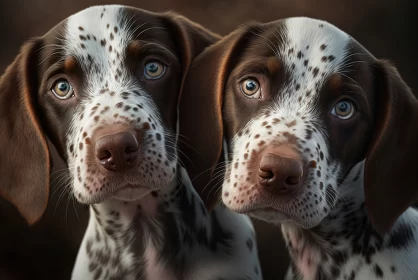 Puppy Love: Double the Cuteness With Adorable Auvergne Pointer Pups