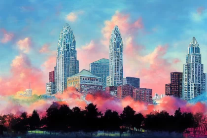 Charlotte Sky Symphony: Behold the Breathtaking Panorama of the Queen City From Marshall Park