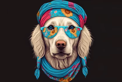 The Hilarious Grandpaw-tender: A Golden Retriever's Timeless Charm
