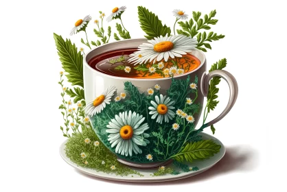 Serenity in a Cup: Wholesome Aromas of Camomile and Mint